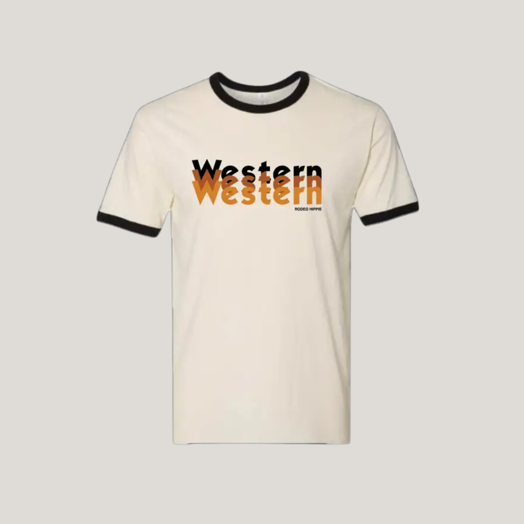 Western Ringer Tee from Rodeo Hippie