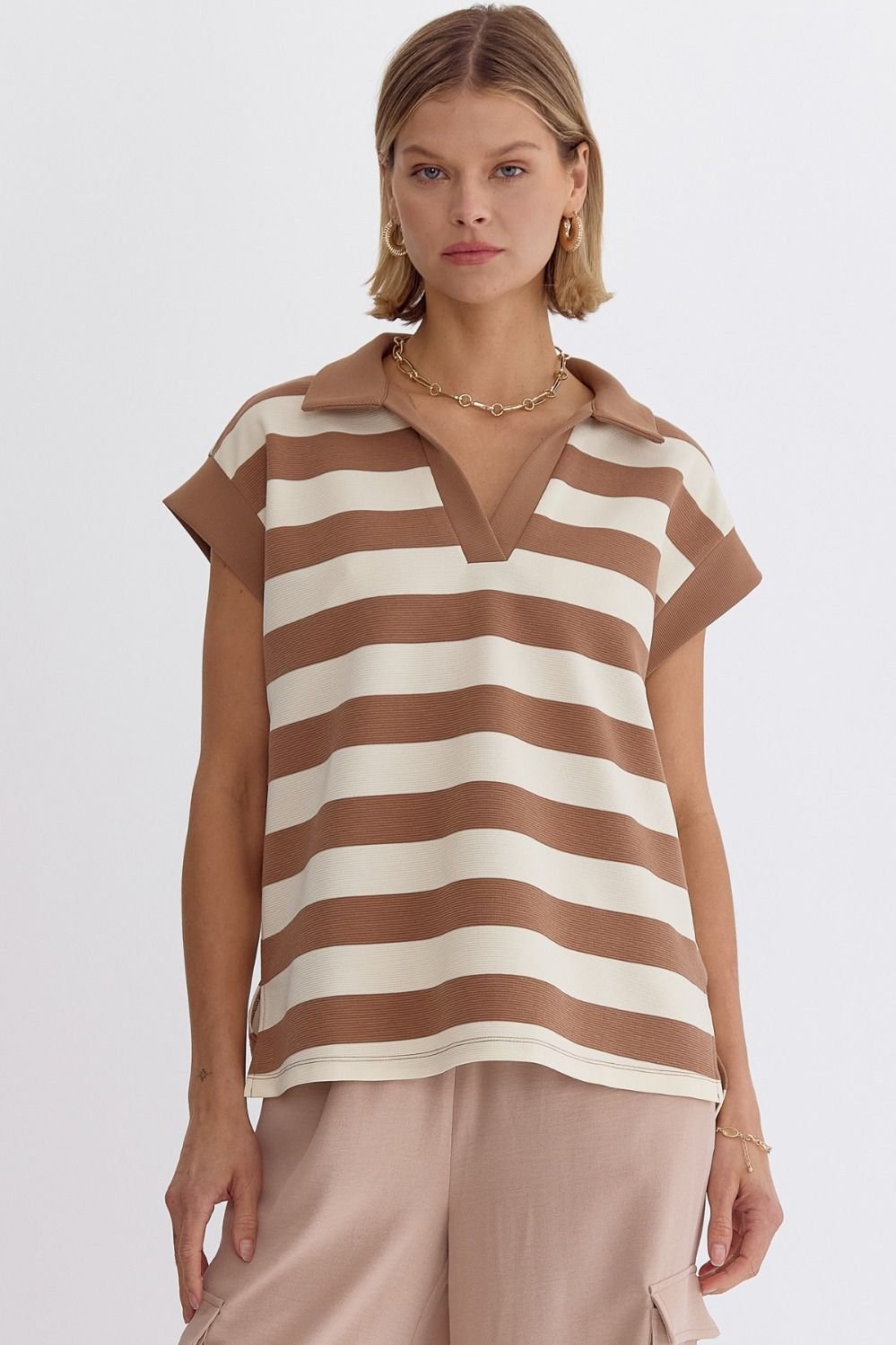 Stripe Knit Top