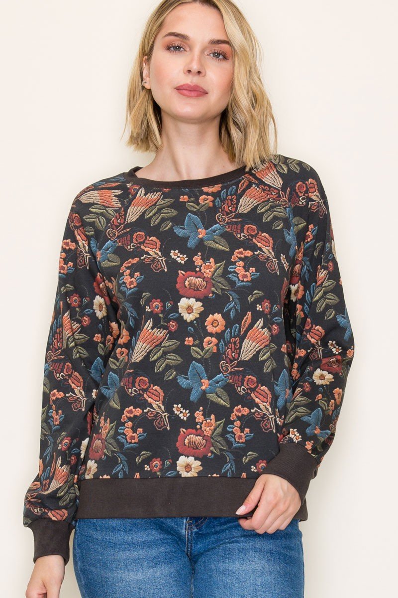 All Over Floral Sweatshirt
