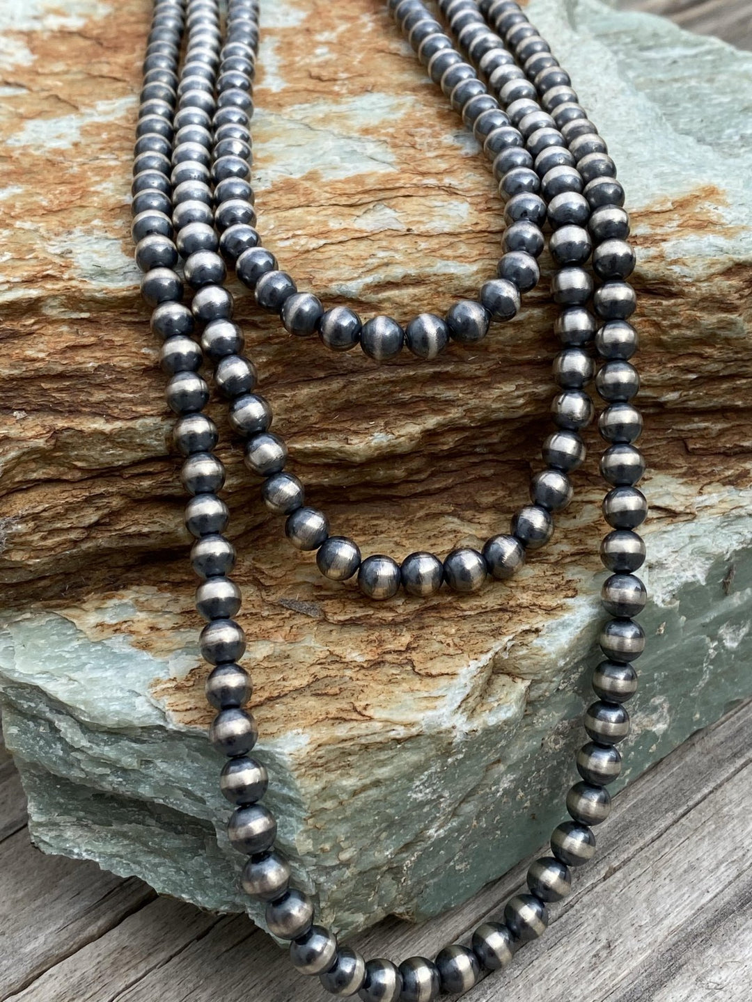 Navajo Sterling Pearls 6mm