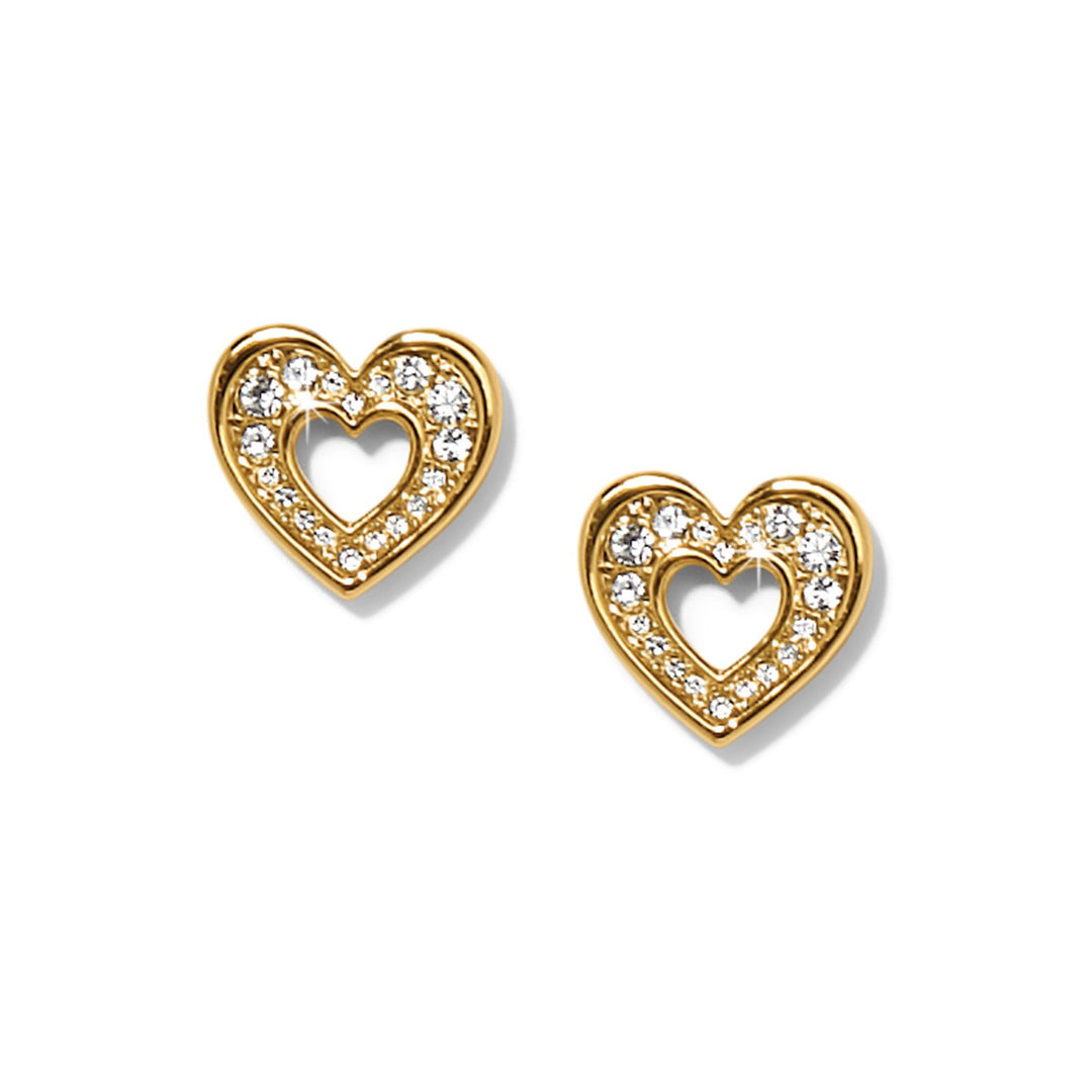 Enchanting Heart Post Earrings from Brighton