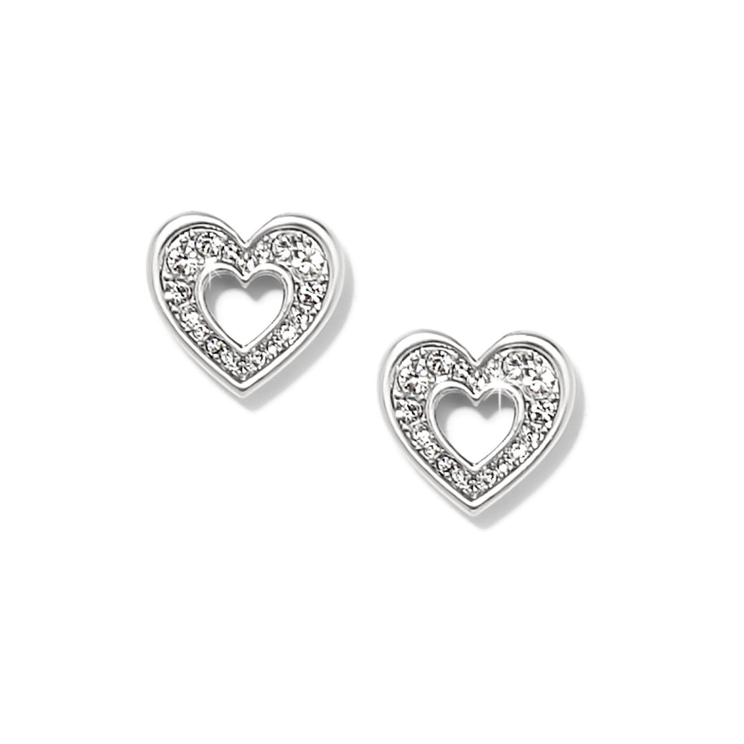 Enchanting Heart Post Earrings from Brighton