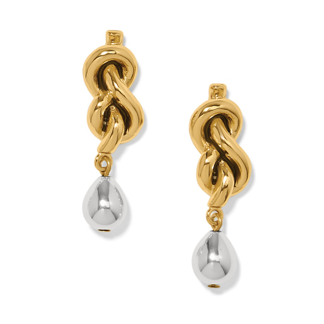 Interlok Single Knot Drop Earrings from Brighton