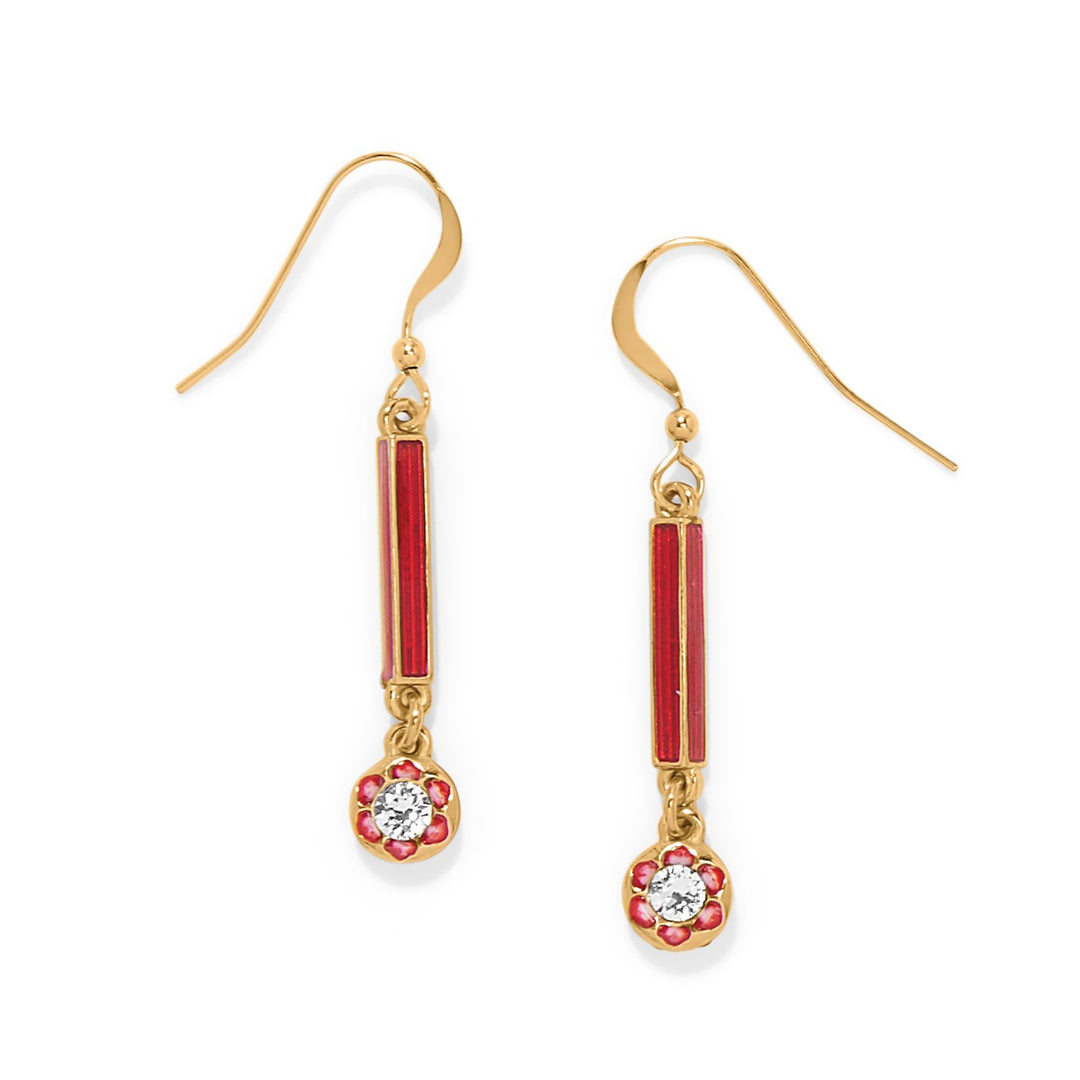 Sydney Poppy Drop French Wire Earrings from Brighton