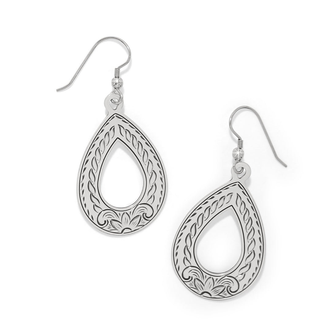 Mosaic Open Teardrop French Wire Earrings from Brighton