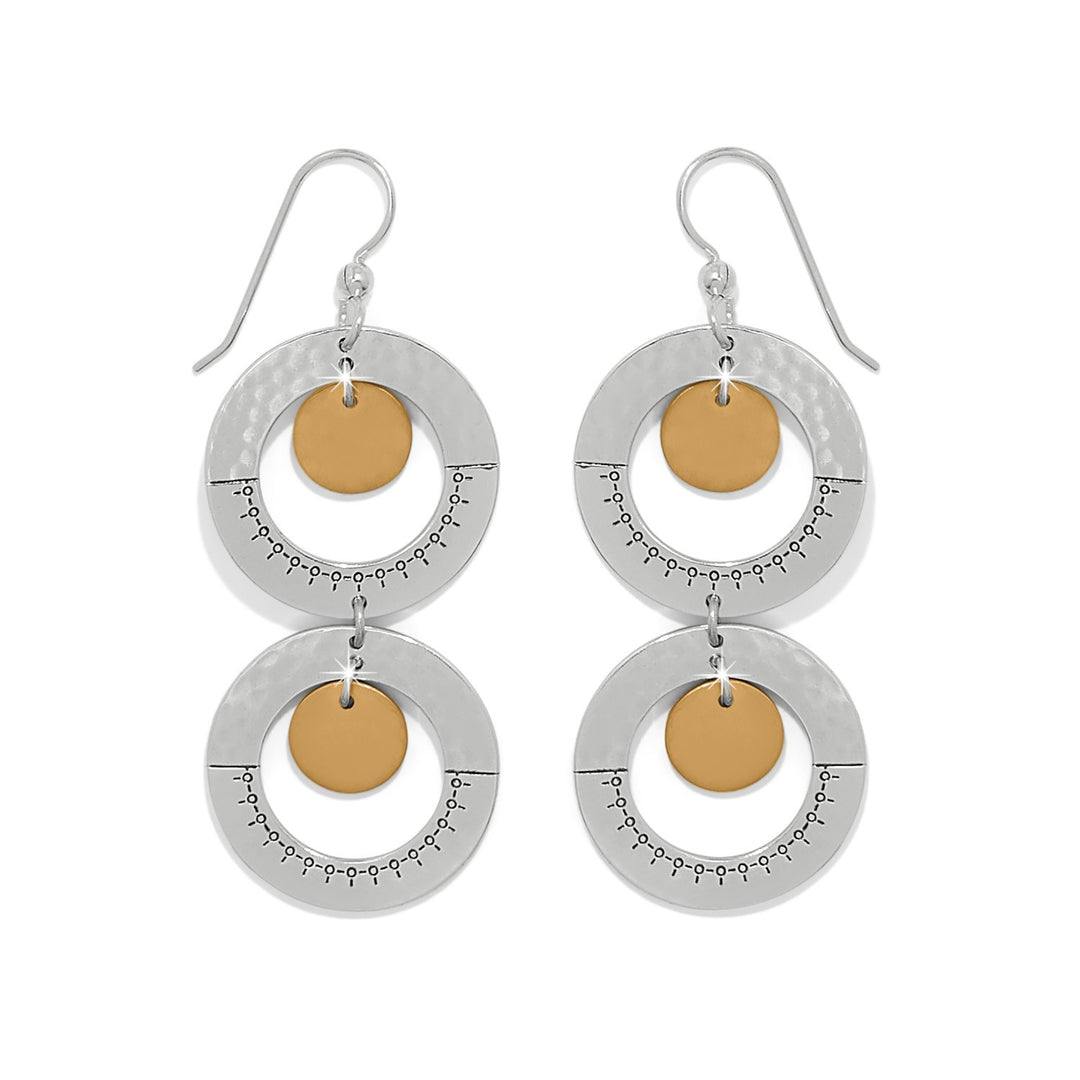 Palm Canyon Two Tone French Wire Earrings from Brighton