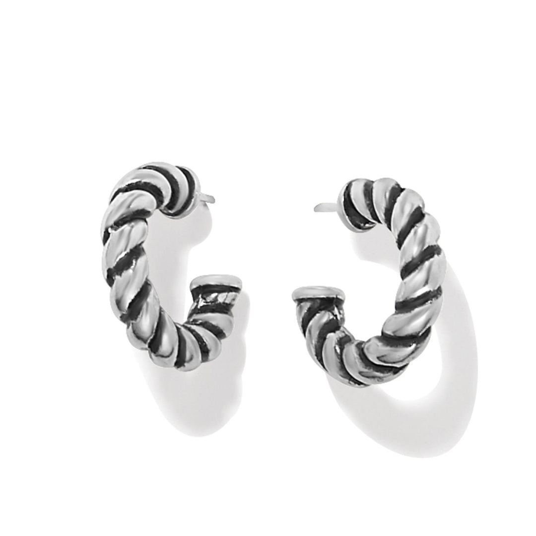 Interlok Twist Small Post Hoop Earrings from Brighton