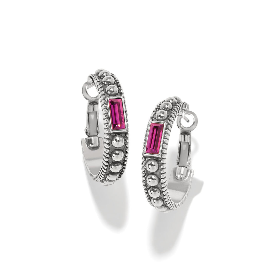 Pretty Tough Gem Hoop Earrings from Brighton