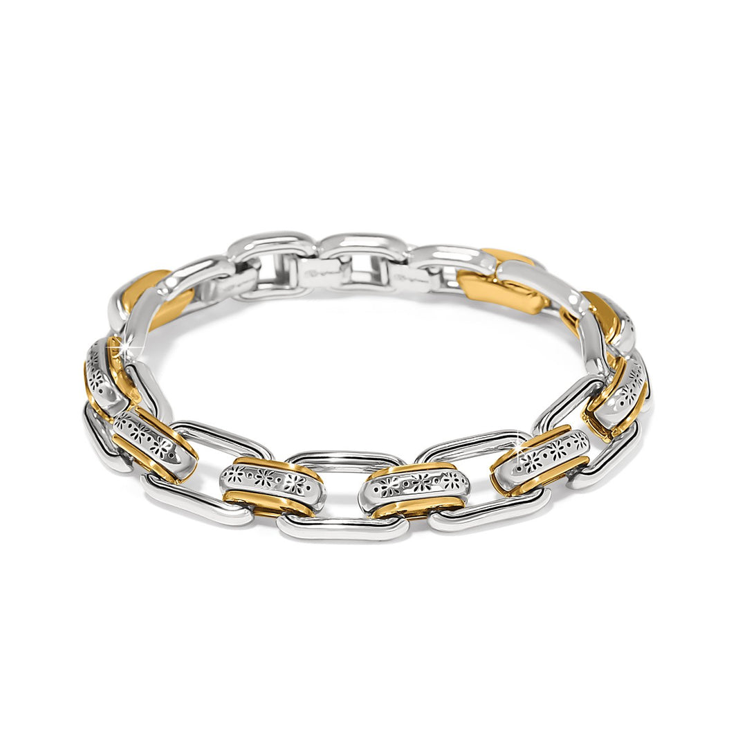 Mosaic Two Tone Links Bracelet from Brighton