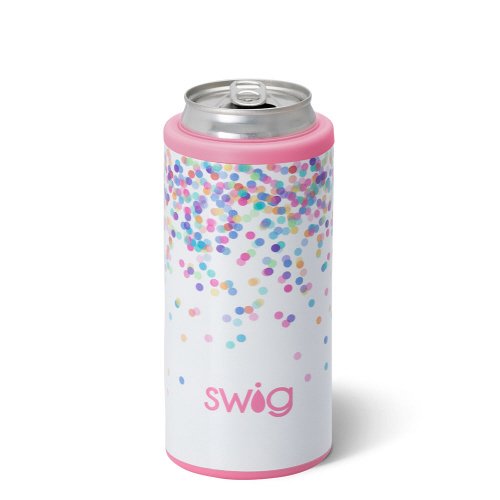 Swig 12oz Confetti Skinny Can Cooler