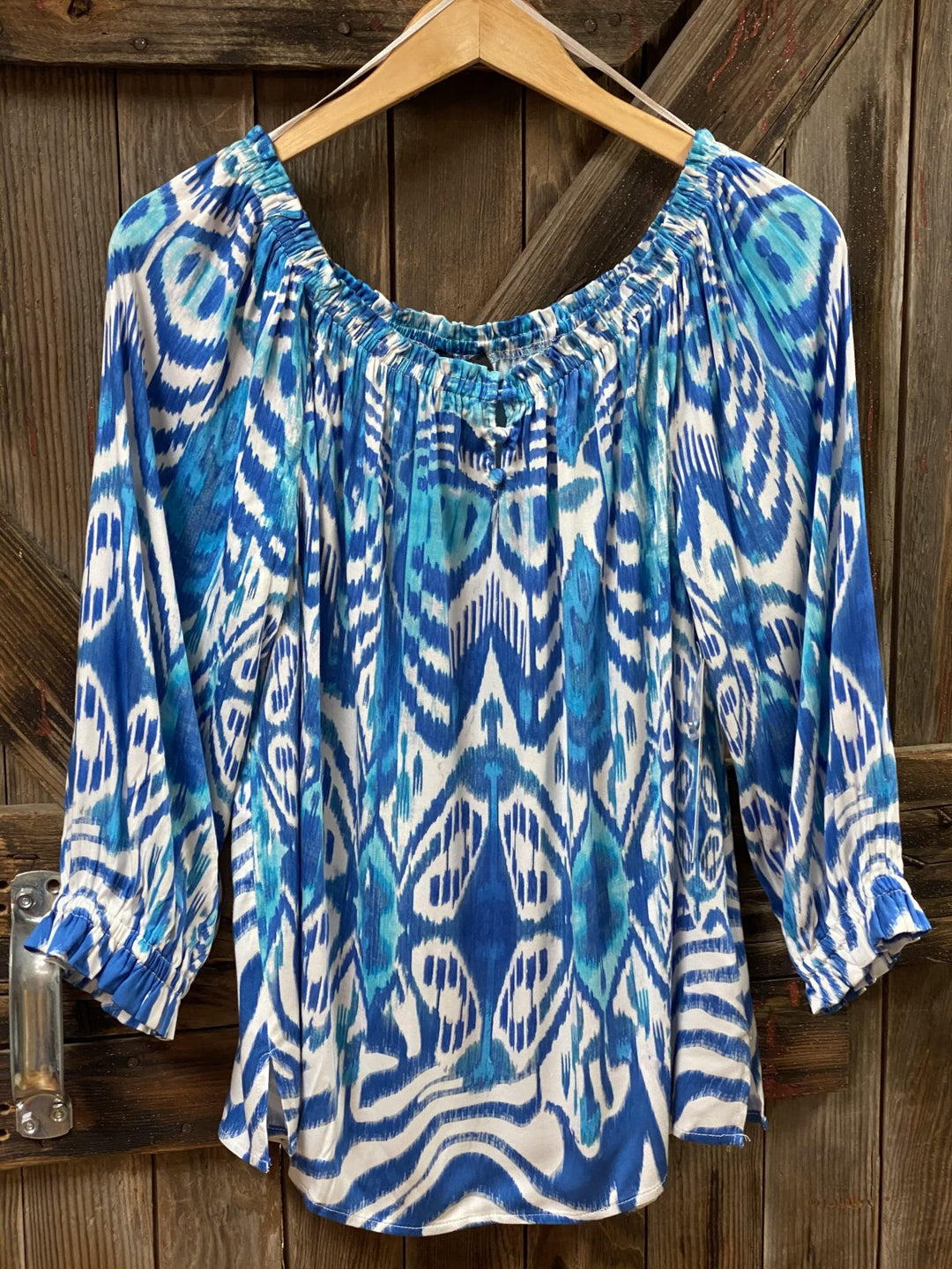 3/4 Sleeve Off/On Shoulder Top from Tribal