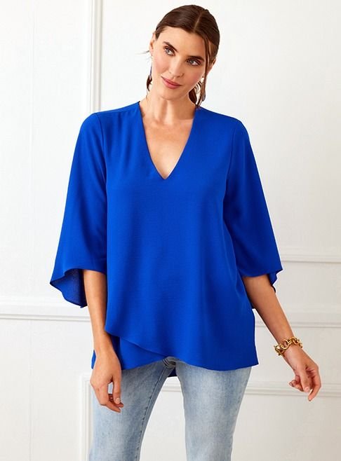 Bracelet Sleeve Solid Top from Karen Kane