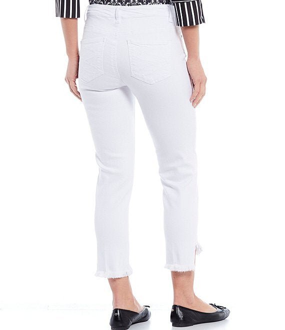 Contrast Stitch White Ankle Denim from Multiples - High Call Outfitters