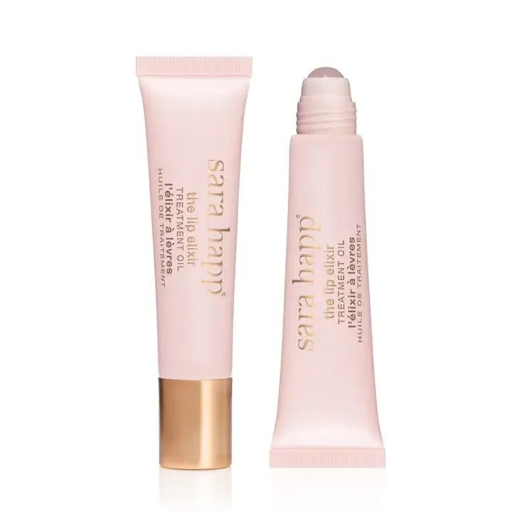 The Lip Elixir - Luxury Lip Oil with Rose Quartz Rollerball from Sara Happ - High Call Outfitters