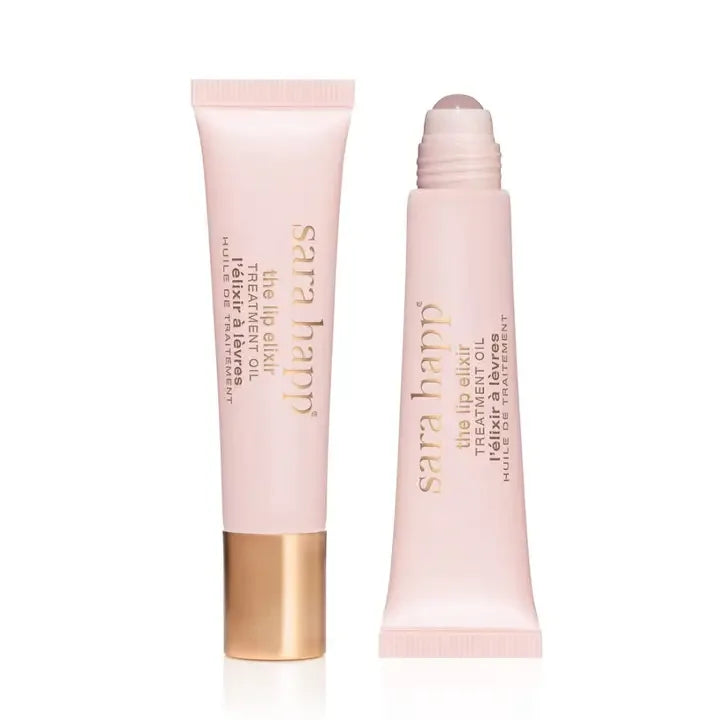 The Lip Elixir - Luxury Lip Oil with Rose Quartz Rollerball from Sara Happ