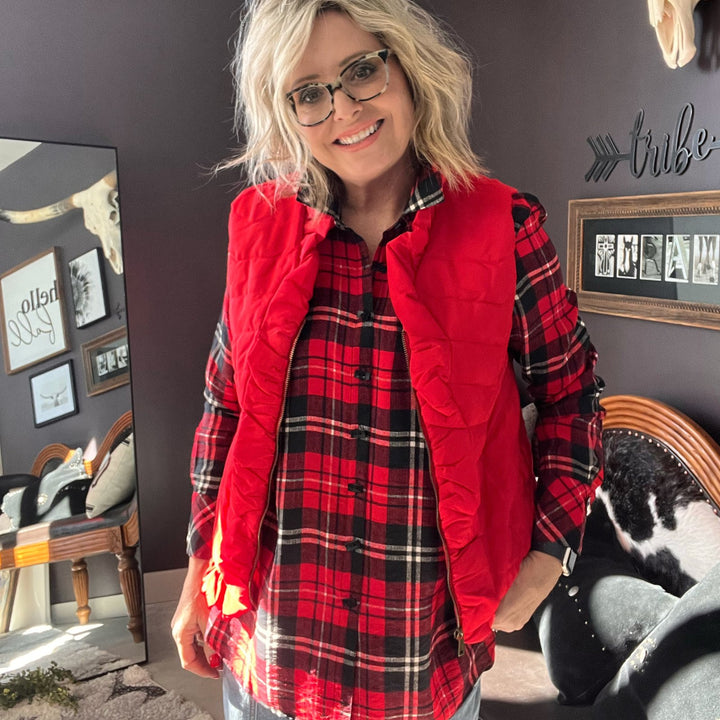 Ruffle Trim Vest from Multiples