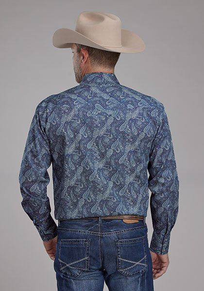 Classic Fit Paisley Snap Front Shirt from Roper