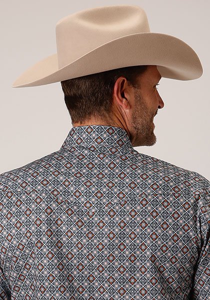Classic Fit Snap Front Short Sleeve Shirt from Roper