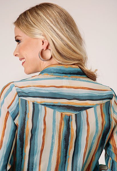 Watercolor Stripe Shirt from Roper - High Call Outfitters