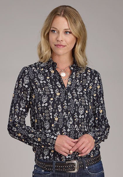 Vintage Floral Print Woven from Roper - High Call Outfitters
