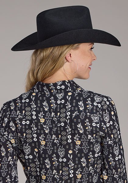 Vintage Floral Print Woven from Roper - High Call Outfitters
