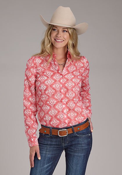 Aztec Print Snap Front Top from Roper