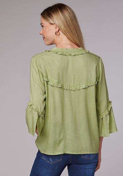 Ruffle Yoke Top from Roper - High Call Outfitters