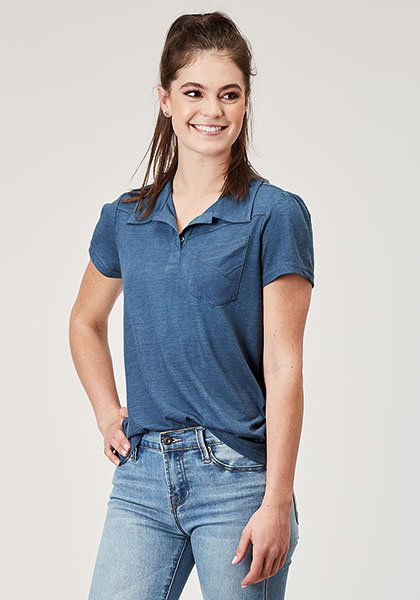 Polo Styled Knit Top from Roper