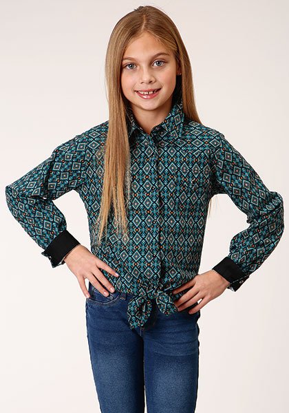 All Over Print Long Sleeve Shirt from Roper