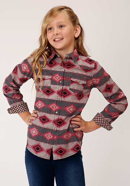 Aztec Stripe Long Sleeve Woven from Roper