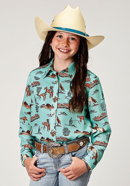 Youth Desert Toile Shirt from Roper