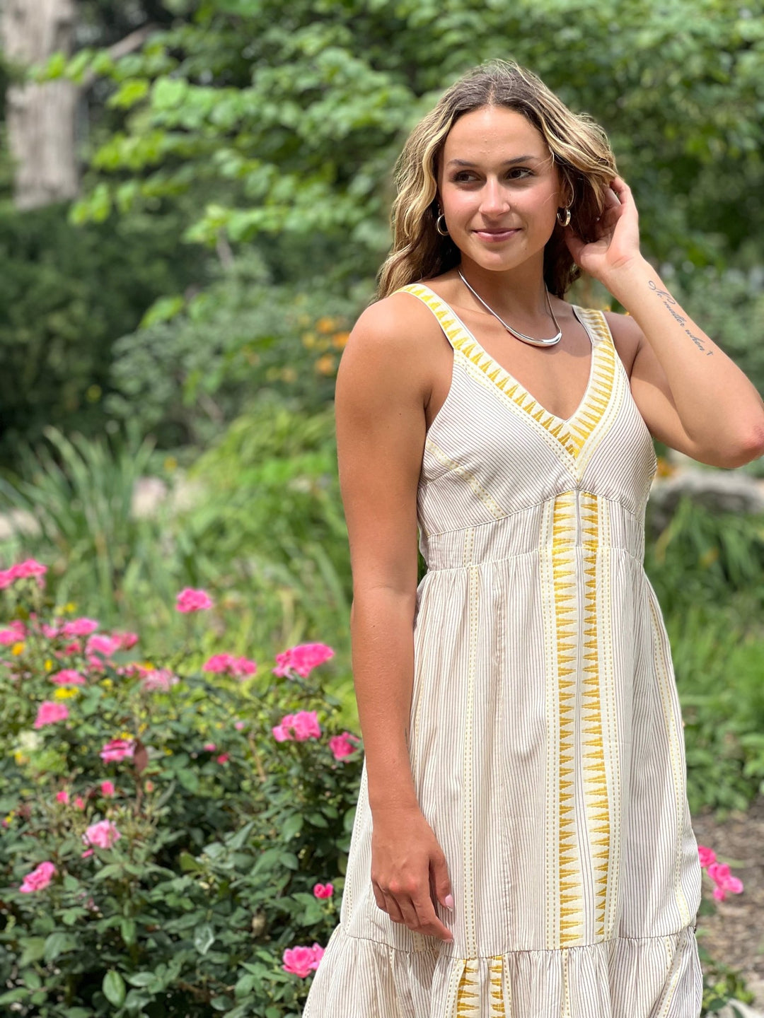 Embroidered Sun Dress from Liverpool - High Call Outfitters