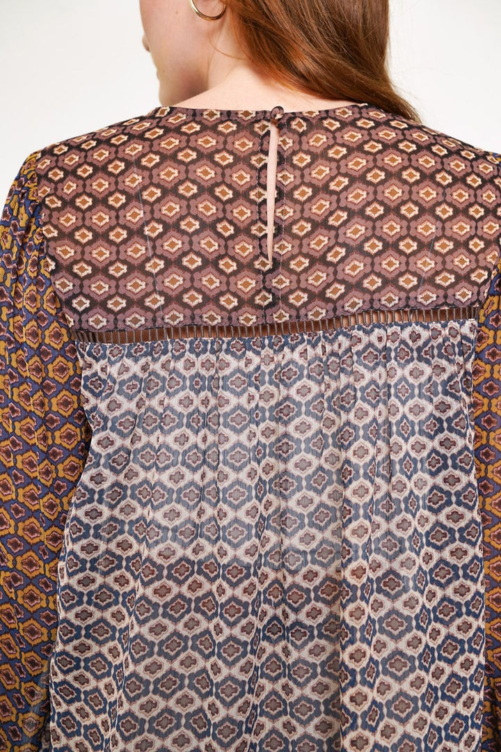 Mix Print Blouse from Mystree