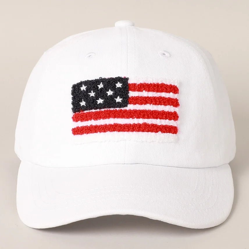 Chenille American Flag Hat - High Call Outfitters