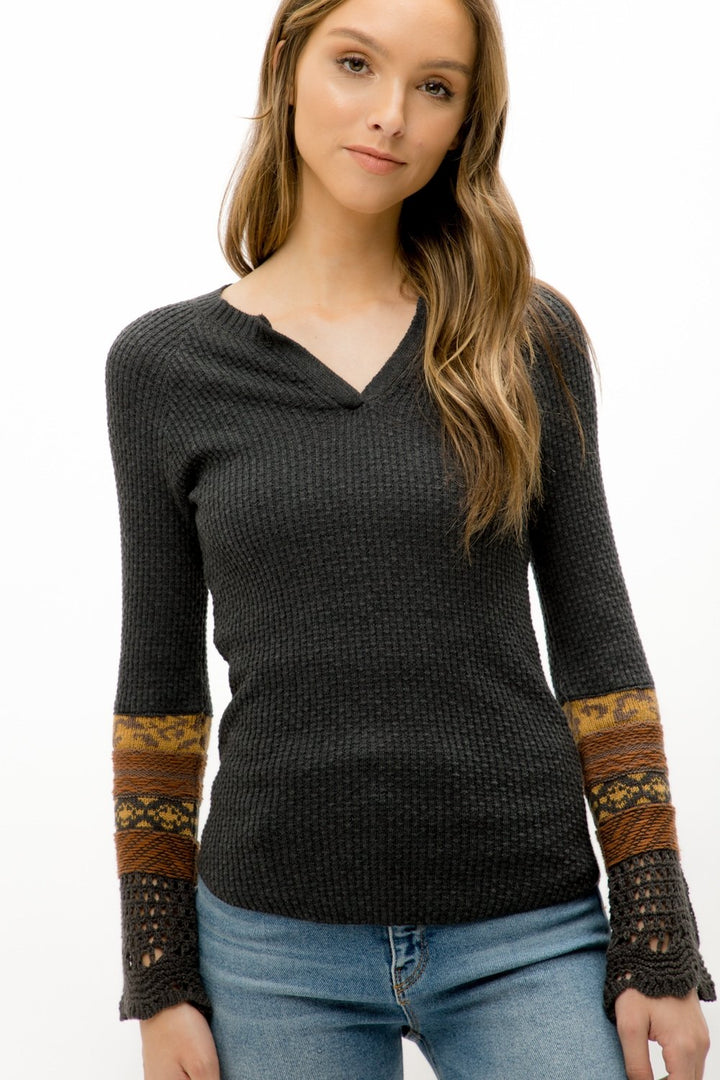 Crochet Lightweight Sweater Top from Mystree