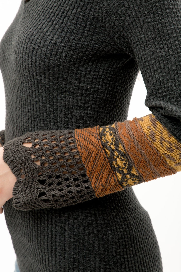 Crochet Lightweight Sweater Top from Mystree