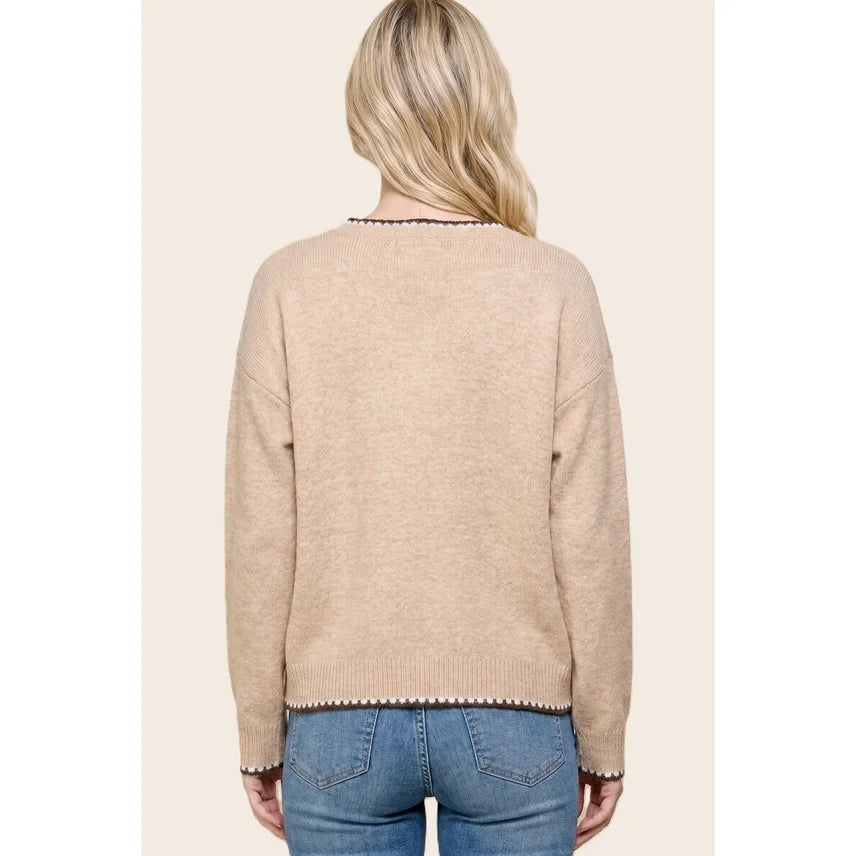 Western Horseshoe Jacquard Sweater