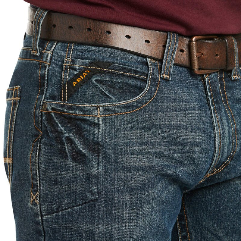Rebar M5 Straight DuraStretch Edge Stackable Straight Leg Jean from Ariat