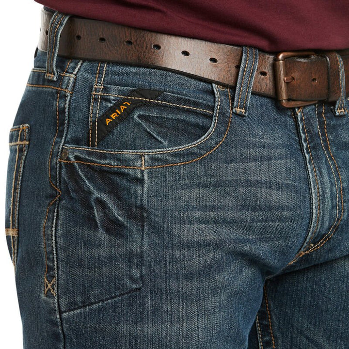 Rebar M5 Straight DuraStretch Edge Stackable Straight Leg Jean from Ariat