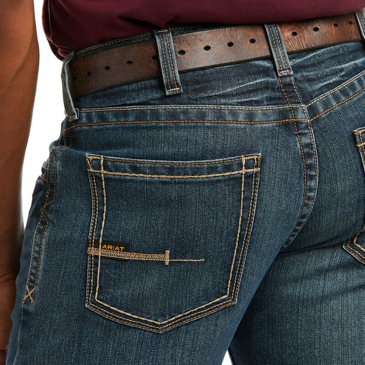 Rebar M5 Straight DuraStretch Edge Stackable Straight Leg Jean from Ariat