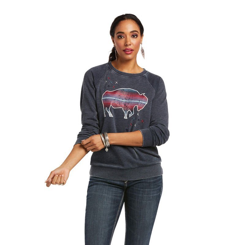 Night Star Buffalo Sweatshirt from Ariat - High Call Outfitters