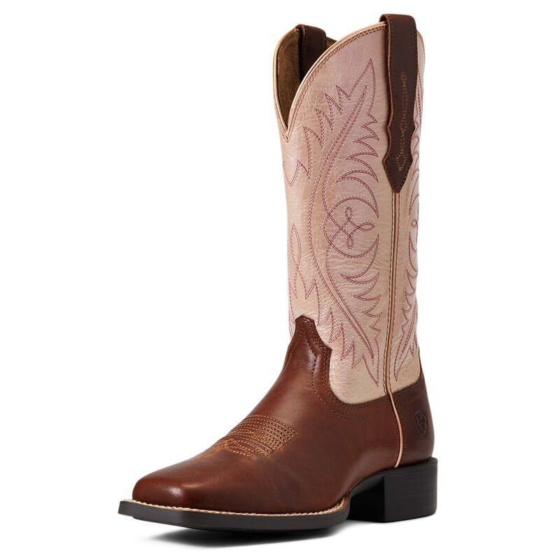 Round Up Wide Square Toe Stretch Fit Western Boot from Ariat