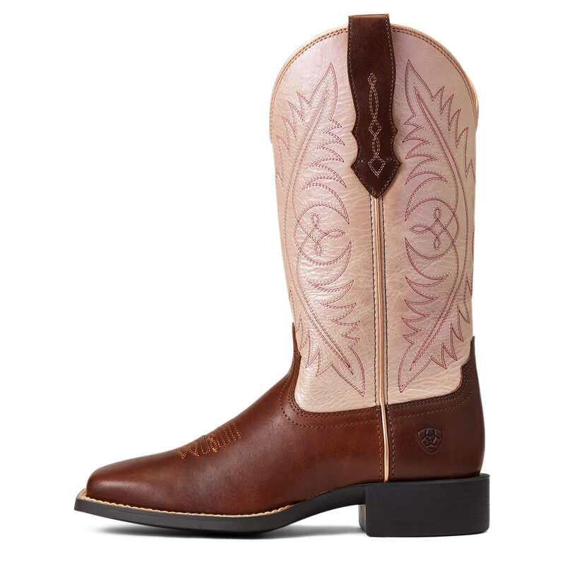 Round Up Wide Square Toe Stretch Fit Western Boot from Ariat