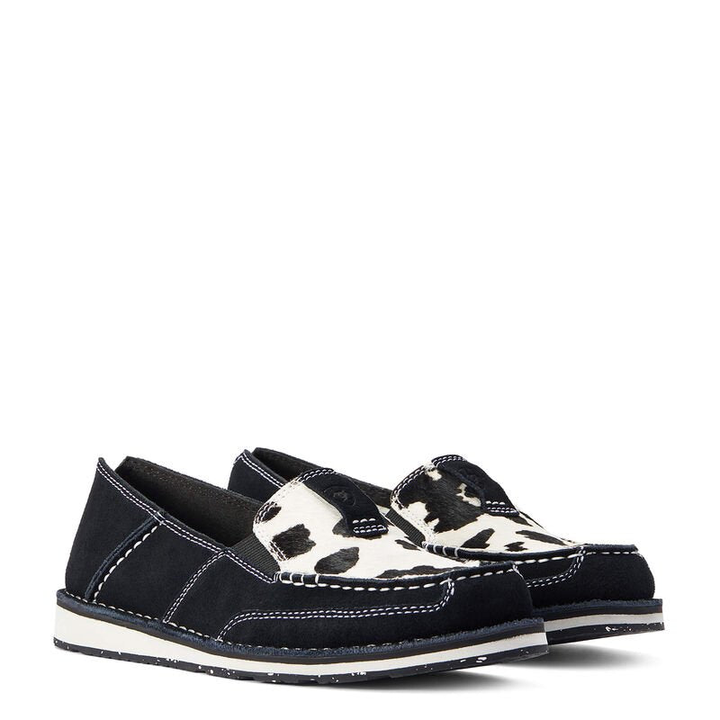 Cruiser Cow Print Black Suede from Ariat