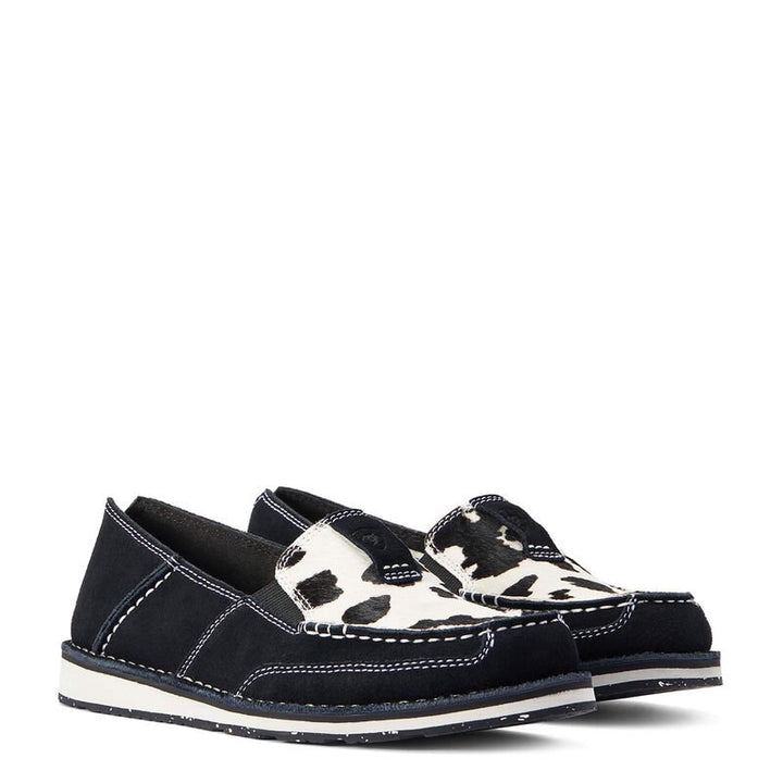 Cruiser Cow Print Black Suede from Ariat