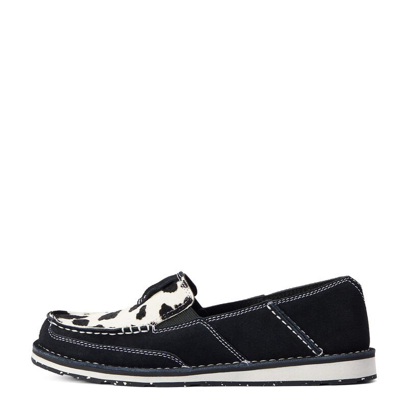 Cruiser Cow Print Black Suede from Ariat