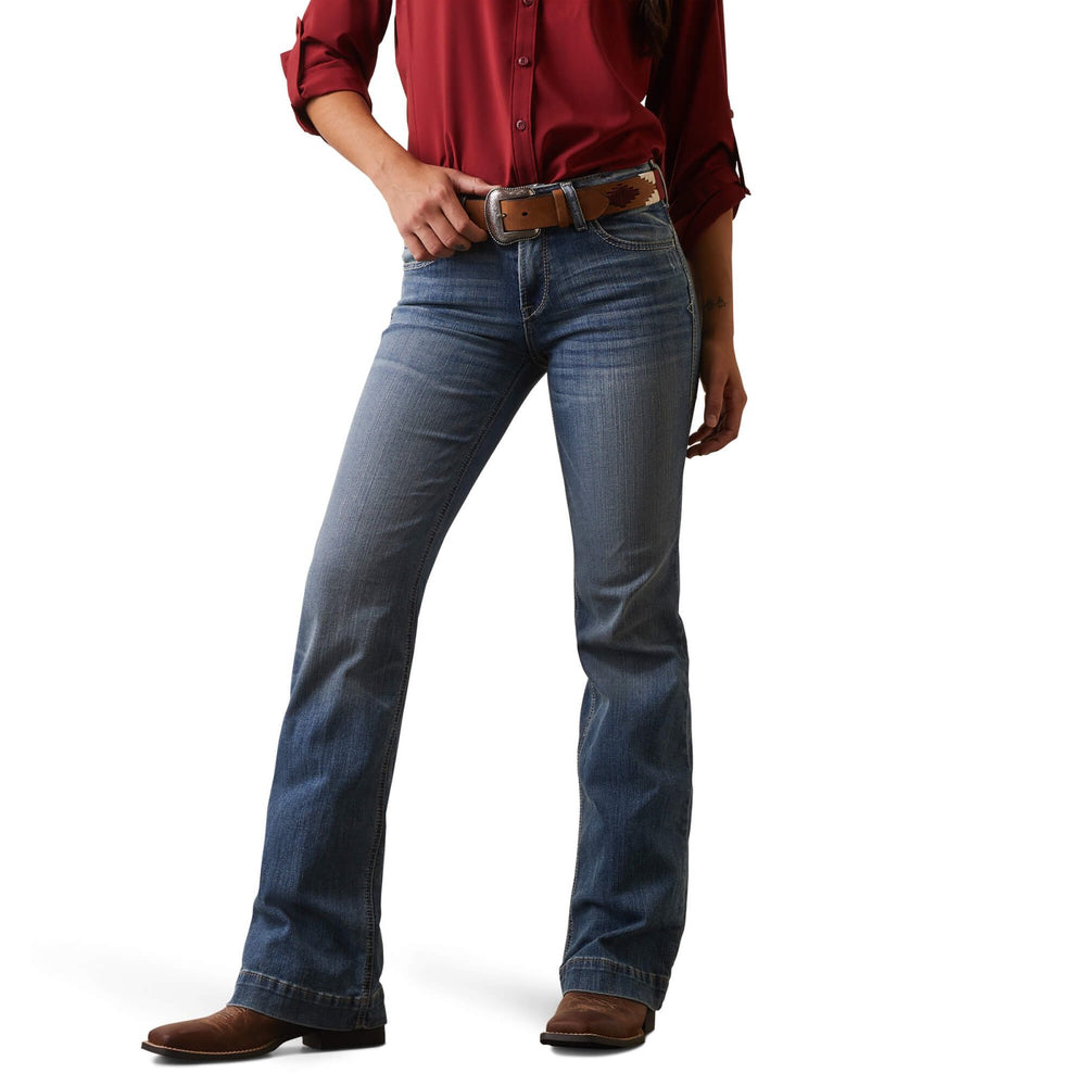 Trouser Perfect Rise Angelina Wide Leg Jean from Ariat - High Call Outfitters