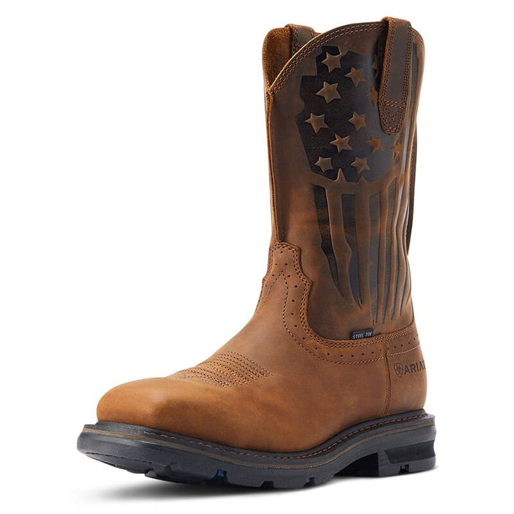 Sierra Shock Shield Patriot Steel Toe Work Boot from Ariat