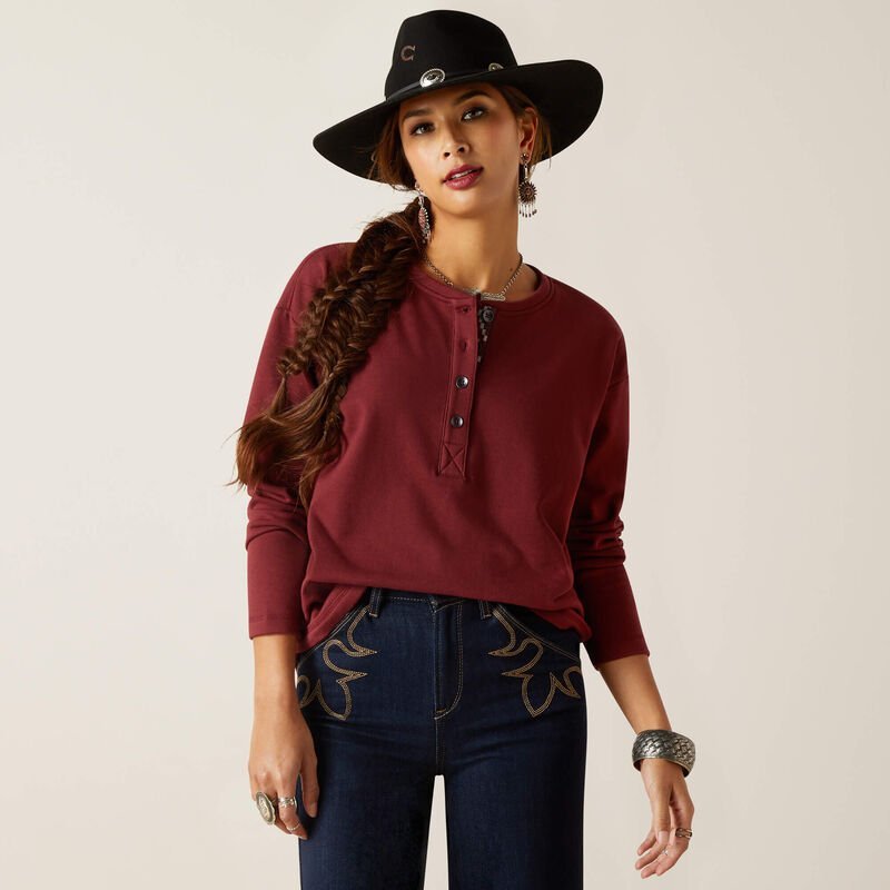 Terry Henley Sweatshirt from Ariat - High Call Outfitters