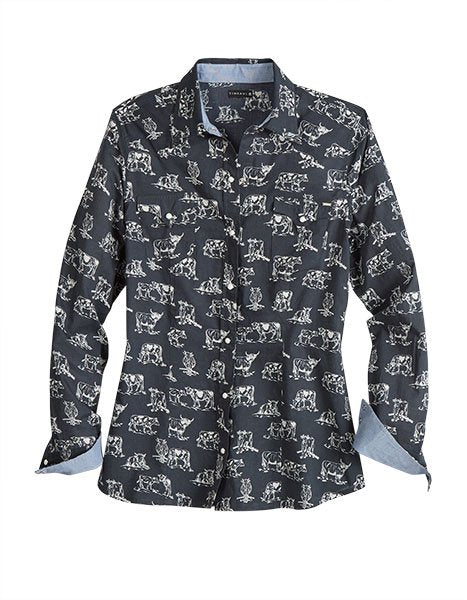 Cow Print Shirt from Tin Haul - High Call Outfitters